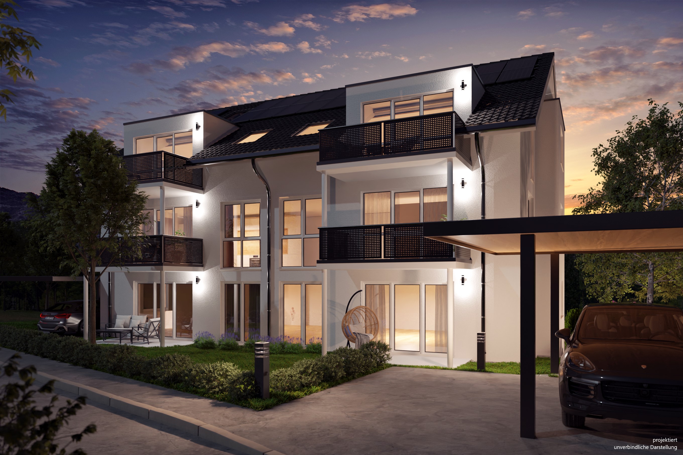 Mehrfamilienhaus Filderstadt Visualisierung